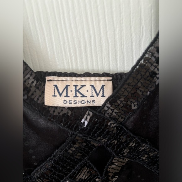 M.K.M Designs Noodle Strap Black Top - Picture 3 of 4